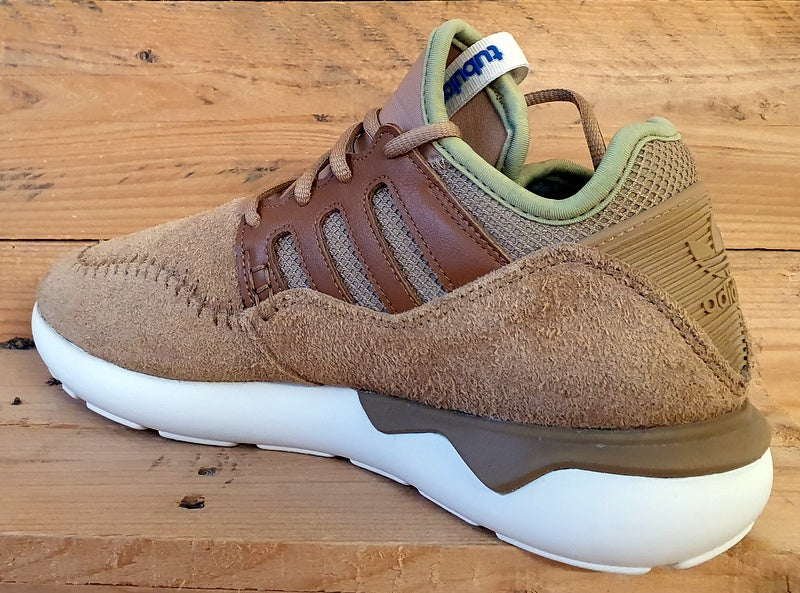 Adidas Tubular Moc Runner Low Suede Trainers UK9/UK9.5/EU43 B25786 Timber Beige