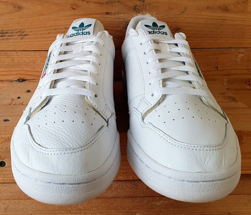 Adidas Continental 80 Leather Trainers UK11/US11.5/EU46 EG4592 White/Green/Red