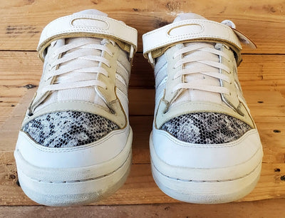 Adidas Forum 84 Low Leather/Snakeskin Trainers UK9/US9.5/EU43 FZ6292 White