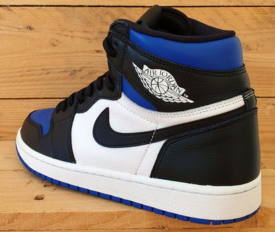 Nike Air Jordan 1 Retro High Leather Trainers UK8/US9/E42.5 555088-041 Royal Toe