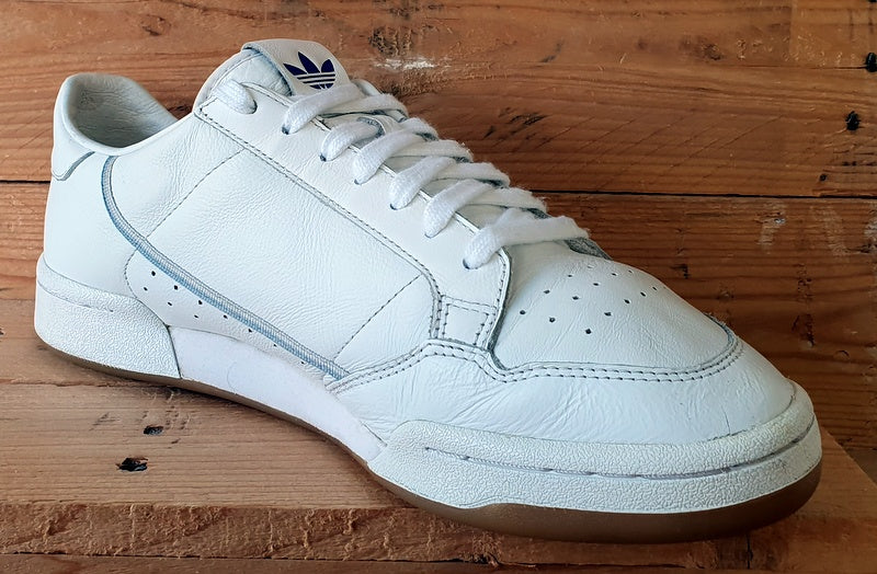 Adidas Continental 80 TFL Low Leather Trainers UK10.5/US11/EU45 EE9548 White Gum