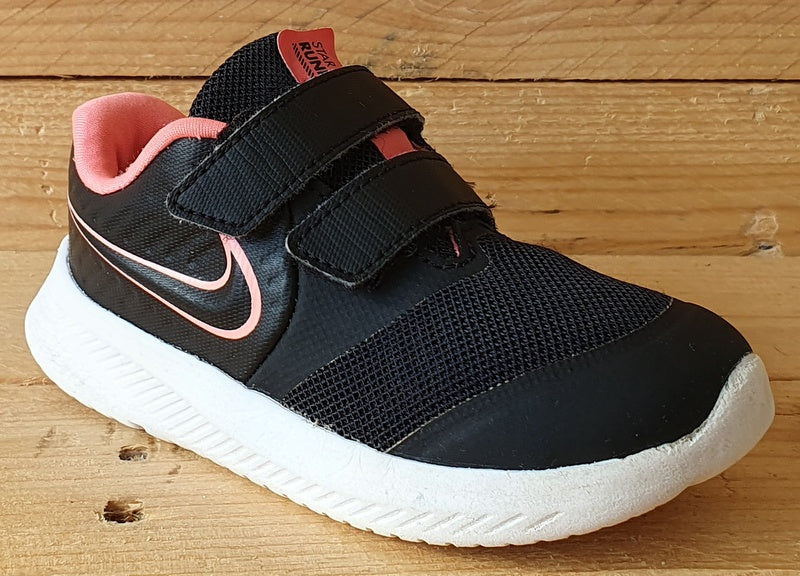 Nike Star Runner 2 Kids Textile Trainers UK7.5/US8C/EU25 AT1803-002 Black/Pink