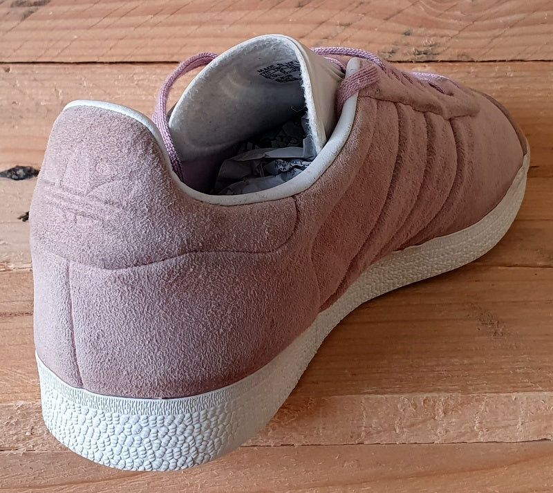 Adidas Originals Gazelle Stich Suede Trainers UK5/US6.5/EU38 BB6708  Pink/White