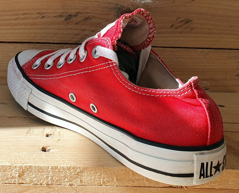 Converse Chuck Taylor All Star Low Trainers UK5/US7/EU38 M9696 Red/White