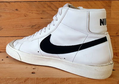 Nike Blazer 77 Vintage Leather Trainers UK8.5/US9.5/EU43 BQ6806-100 White/Black