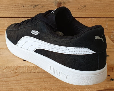 Puma Smash V2 Low Suede Trainers UK10/US11/EU44.5 364989-01 Black/White