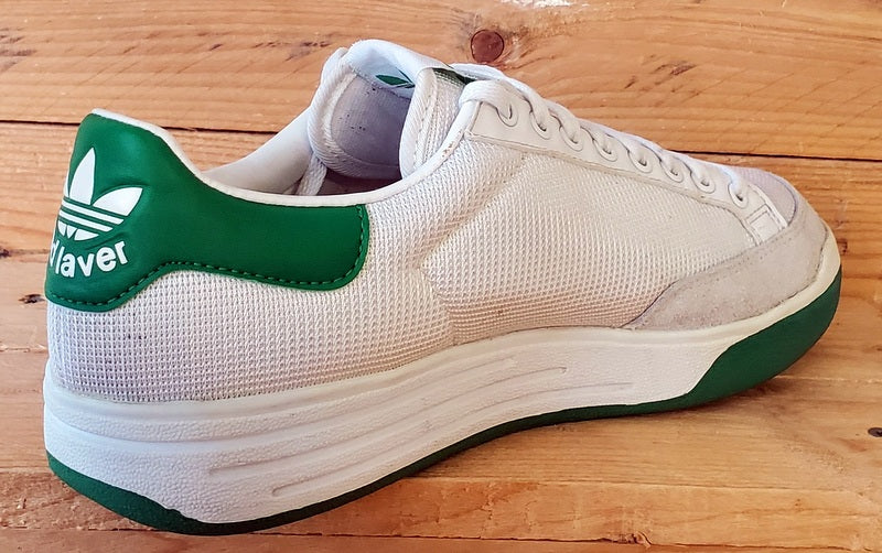 Adidas Rod Laver Low Textile Trainers UK8/US8.5/EU42 G99863 White Fairway/Green