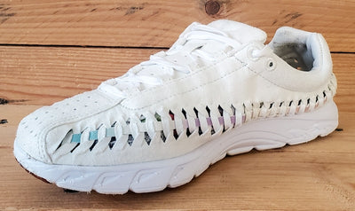 Nike Mayfly Woven Low Suede Trainers UK4.5/US7/EU38 833802-101 Sail/Orchid Mist