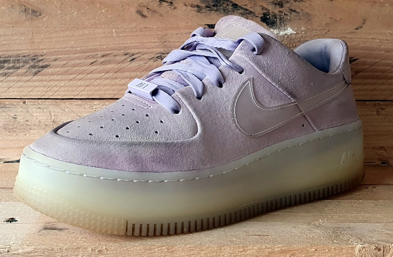 Nike Air Force 1 Sage LX Low Suede Trainers UK4.5/US7/E38 AR5409-500 Violet Mist