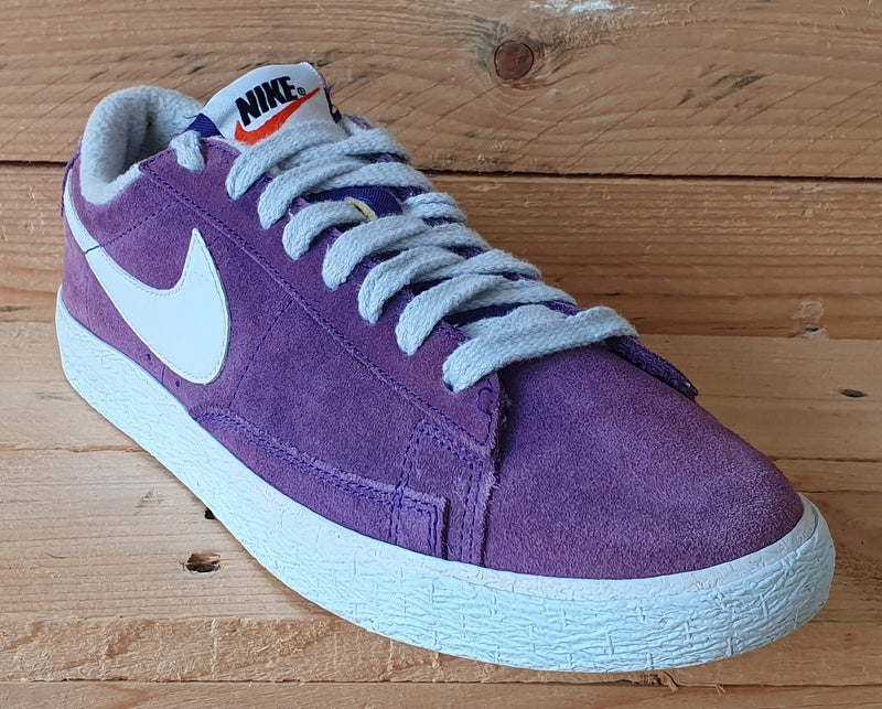 Nike Blazer Premium Low Suede Trainers UK6/US7/EU40 538402-501 Purple/Grey