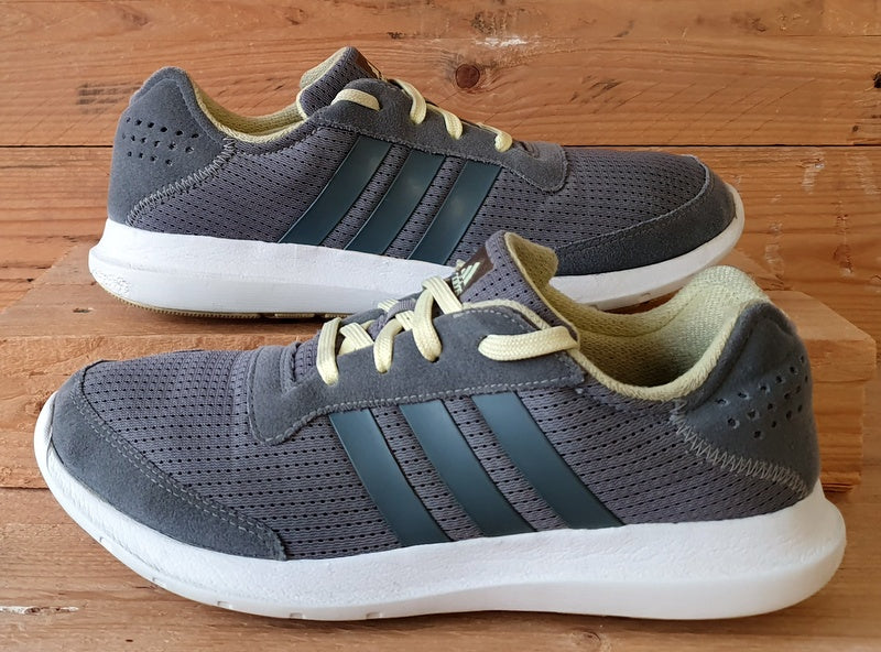 Adidas Element Refresh Low Textile Trainers UK7.5/US9/EU41 AQ2224 Grey/Yellow