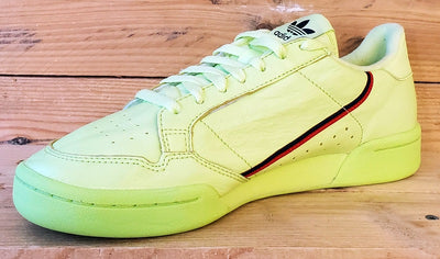 Adidas Continental 80 Leather Trainers UK7.5/US8/EU41 B41675 Semi Frozen Yellow