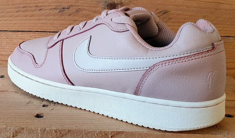 Nike Ebernon Low Leather Trainers UK6.5/US9/E40.5 AQ1779-200 Particle Beige Pink