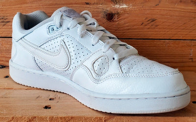 Nike Son Of Force Low Leather Trainers UK7.5/US8.5/EU42 616775-101 Triple White