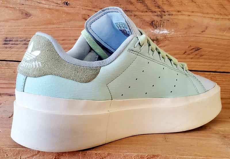 Adidas Stan Smith Platform Low Leather Trainers UK6.5/US8/E40 GY9343 Linen Green