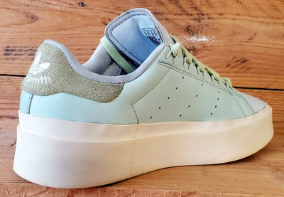 Adidas Stan Smith Platform Low Leather Trainers UK6.5/US8/E40 GY9343 Linen Green