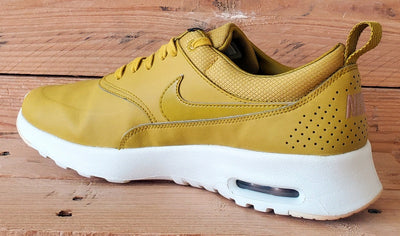 Nike Air Max Thea Premium Leather Trainers UK6/US8.5/EU40 616723-303 Dark Citron