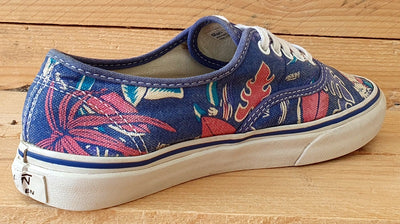 Vans Off The Wall Low Canvas Trainers UK3.5/US6/EU36 TB9O Blue/Floral