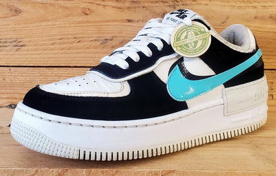 Nike Air Force 1 Shadow Leather Trainers UK6/US8.5/EU40 CZ7929-100 White/Black