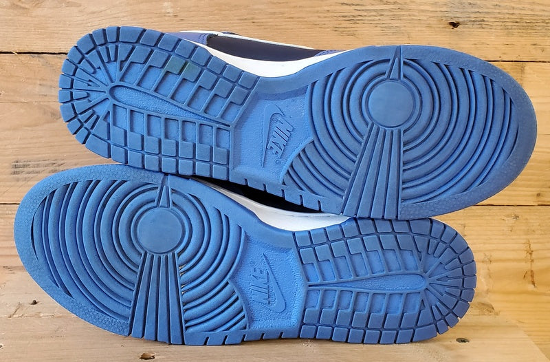 Nike Dunk Mid Leather Trainers UK6/US7/EU40 DJ6189-400 Medium Blue/Midnight Navy