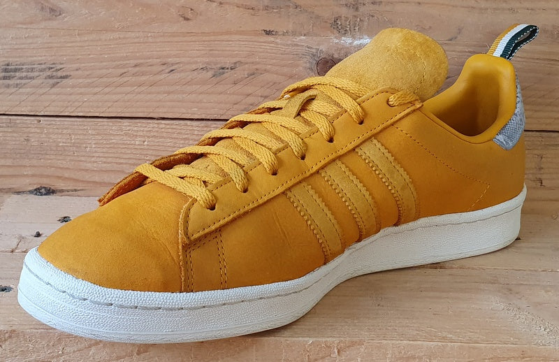 Adidas Campus 80s Low Suede Trainers UK10.5/US11/EU45 G63298 Mustard Pack