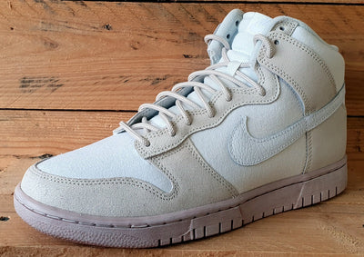 Nike Dunk High Cracked Leather Trainers UK9/US10/EU44 DV0822-100 Summit White