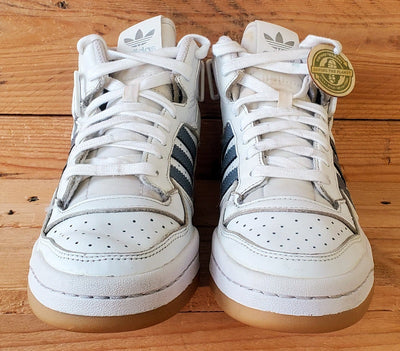 Adidas Forum Mid Leather Trainers UK5/US5.5/EU38 HQ6719 White/Grey/Gum