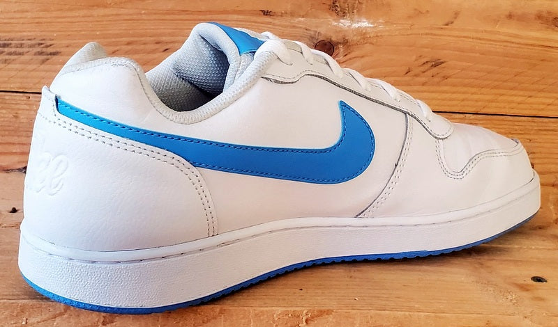 Nike Ebernon Low Leather Trainers UK9.5/US10.5/EU44.5 AQ1775-102 White/Blue