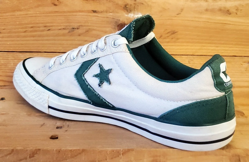 Converse All Star Low Canvas Trainers UK8.5/US8.5/EU42 136956C White/Green