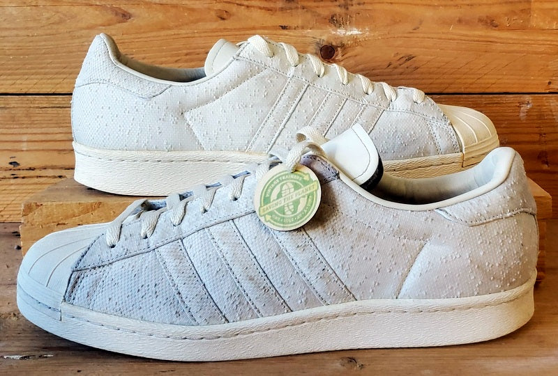Adidas Superstar Stockholm Chic Trainers UK11/US11.5/EU46 B24347 Off White