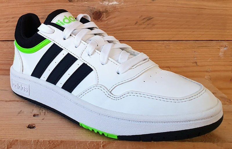 Adidas Hoops 3.0 Low Leather Trainers UK4/US4.5/EU36.5 GW0428 White/Black