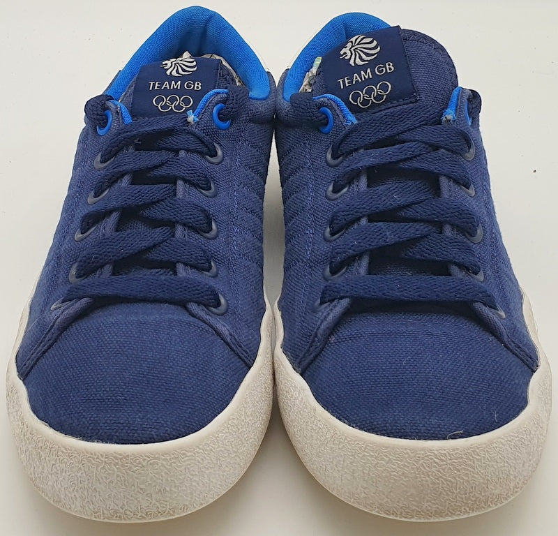 Adidas Team GB Low Canvas Trainers V22042 Navy/Blue/Red/White UK8/US8.5/EU42