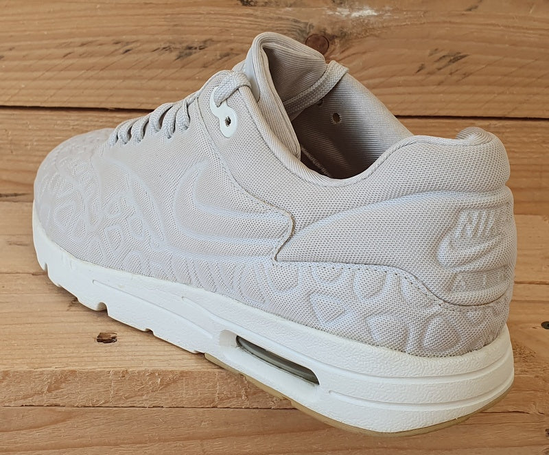 Nike Air Max 1 Ultra Plush Textile Trainers UK7/US9.5/EU41 844882-003 Light Bone