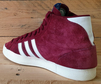 Adidas Originals Basket Profi Mid Suede Trainers UK6/US6.5/EU39 Q23332 Red