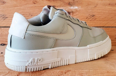 Nike Air Force 1 Pixel Leather Trainers UK5/US7.5/EU38.5 CK6649-104 Stone Bone