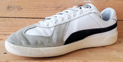 Puma Army Low Leather/Suede Trainers UK8.5/US9.5/EU42.5 386607-01 White/Black