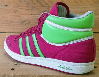 Adidas Originals Sleek Series Mid Trainers UK7/US8.5/EU40.5 G19594 Pink/Green