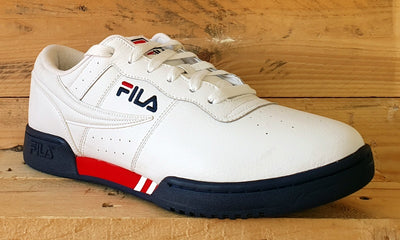 Fila Original Fitness Leather Trainers UK10/US11/EU44.5 1FM01173-125 White/Navy