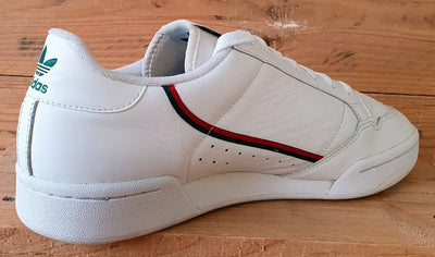 Adidas Continental 80 Leather Trainers UK11/US11.5/EU46 EG4592 White/Green/Red