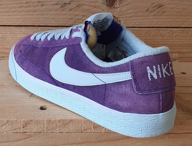 Nike Blazer Premium Low Suede Trainers UK6/US7/EU40 538402-501 Purple/Grey