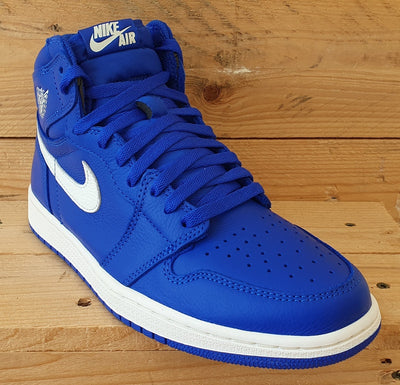 Nike Air Jordan 1 Leather Trainers UK7.5/US8.5/EU42 555088-401 Hyper Royal/White