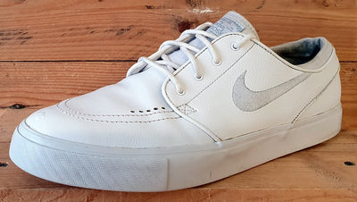 Nike Zoom Air Stefan Janoski Low Leather Trainers UK11/US12/E46 616490-110 White