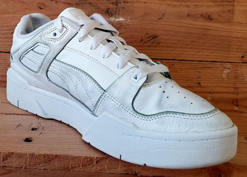 Puma Slipstream Low Leather Trainers UK9/US10/EU43 387544-02 Triple White