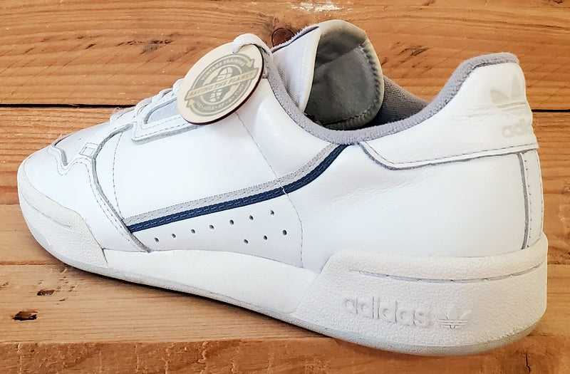 Adidas Continental 80 Low Leather Trainers UK6.5/US7/EU40 EE5342 White/Grey