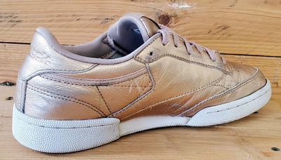 Reebok Club C 85 Low Leather Trainers UK6/US8.5/EU39 BS7899 Melted Metal