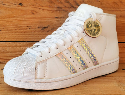 Adidas Pro Model Superstar Leather Trainers UK4.5/US5/EU37 CG3595 White