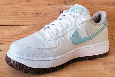 Nike Air Force 1 Indigo Low Canvas Trainers UK3/US5.5/EU36 CZ0269-100 White