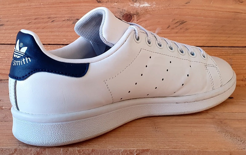 Adidas Stan Smith Low Leather Trainers UK7.5/US8/EU41 M20325 White/Navy Blue