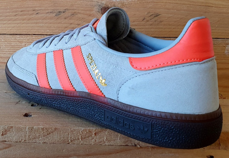 Adidas Handball Spezial Low Suede Trainers UK9/US9.5/EU43 EE5729 Grey/Coral/Gold