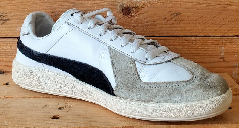 Puma Army Low Leather/Suede Trainers UK8.5/US9.5/EU42.5 386607-01 White/Black